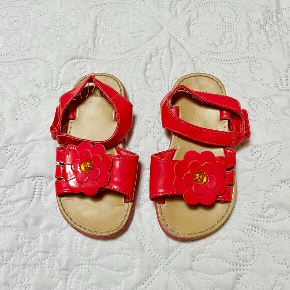 Gymboree Flower Sandals Size 9 - Picture 2 of 4